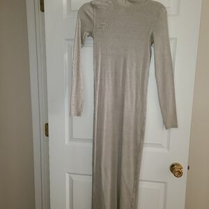 Zara Light Gray Long Sleeve Dress